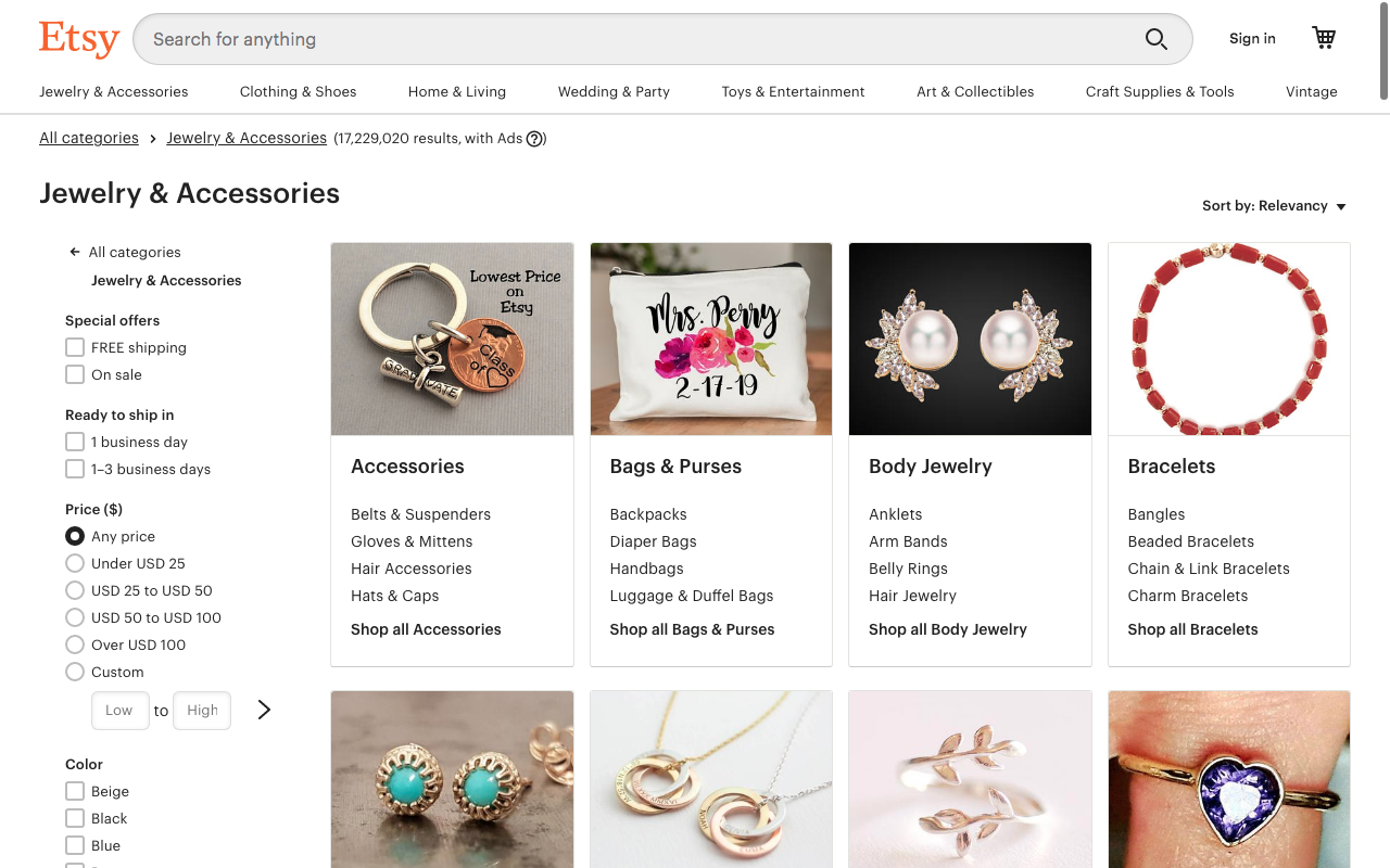 etsy website etsy website